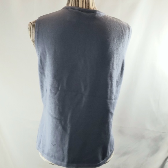 Design Assets Purple Sleeveless Tank Sweater Size Medium - Picture 4 of 6